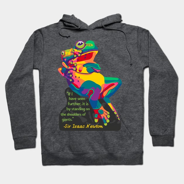 Shoulders of Giants Tree Frogs Hoodie by Slightly Unhinged